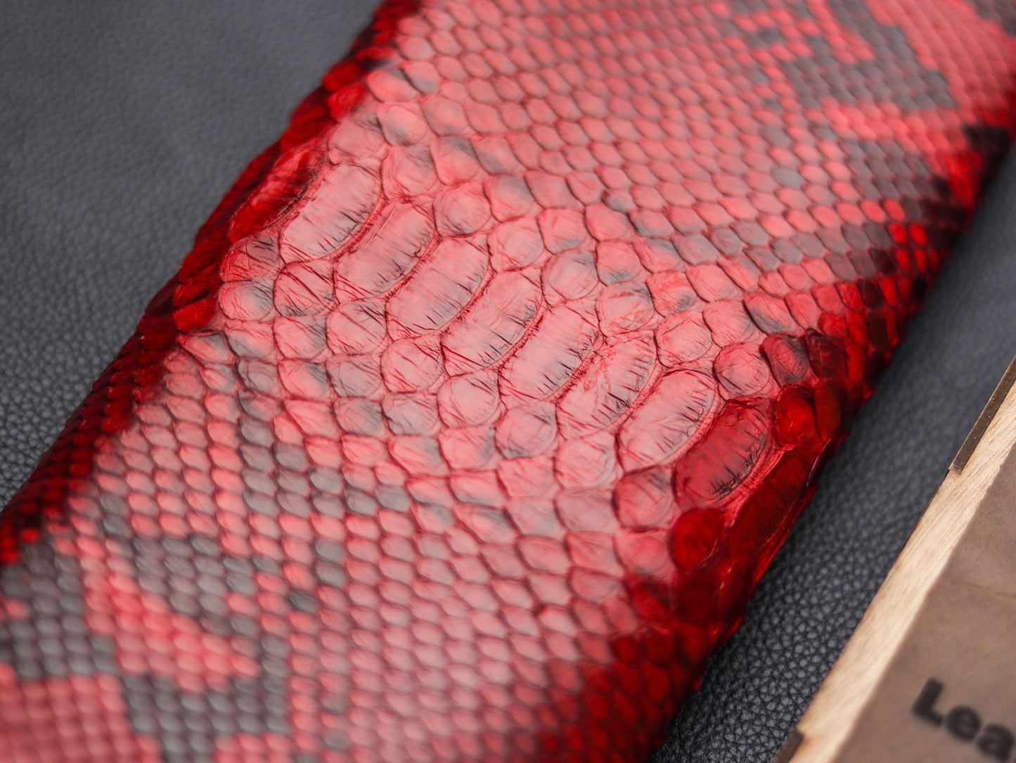 VENETIAN RED PYTHON SKIN PHONE CASE