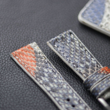 PYTHON SKIN WATCH STRAPS - RAINBOW