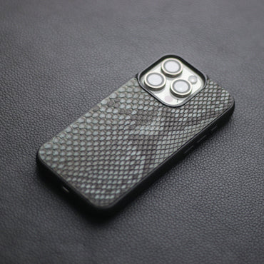 IRIDIUM GRAY PYTHON SKIN PHONE CASE