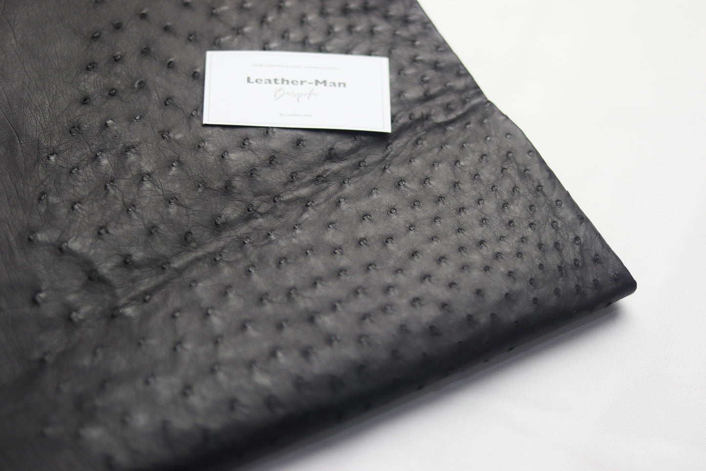 SHARK GRAY OSTRICH SKIN PHONE CASE (FOLLICLE)