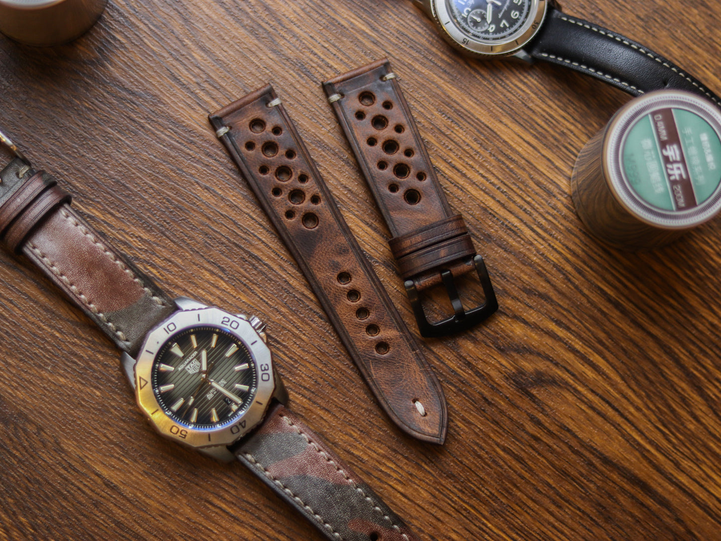 CRAZY BROWN HAND-CRAFTED WATCH STRAPS - RALLY