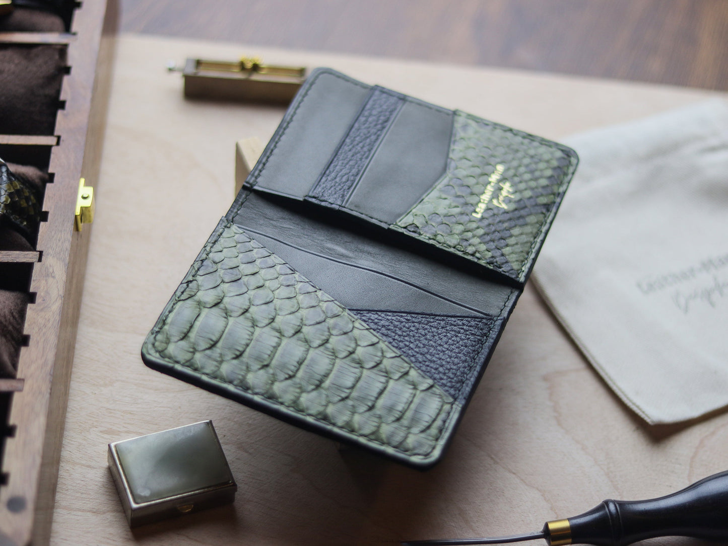 BRIXTON - JUNIPER GREEN PYTHON SKIN