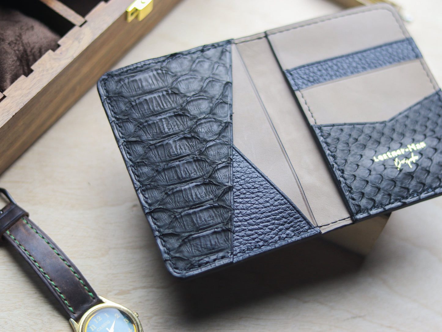 BRIXTON - RAVEN BLACK PYTHON SKIN