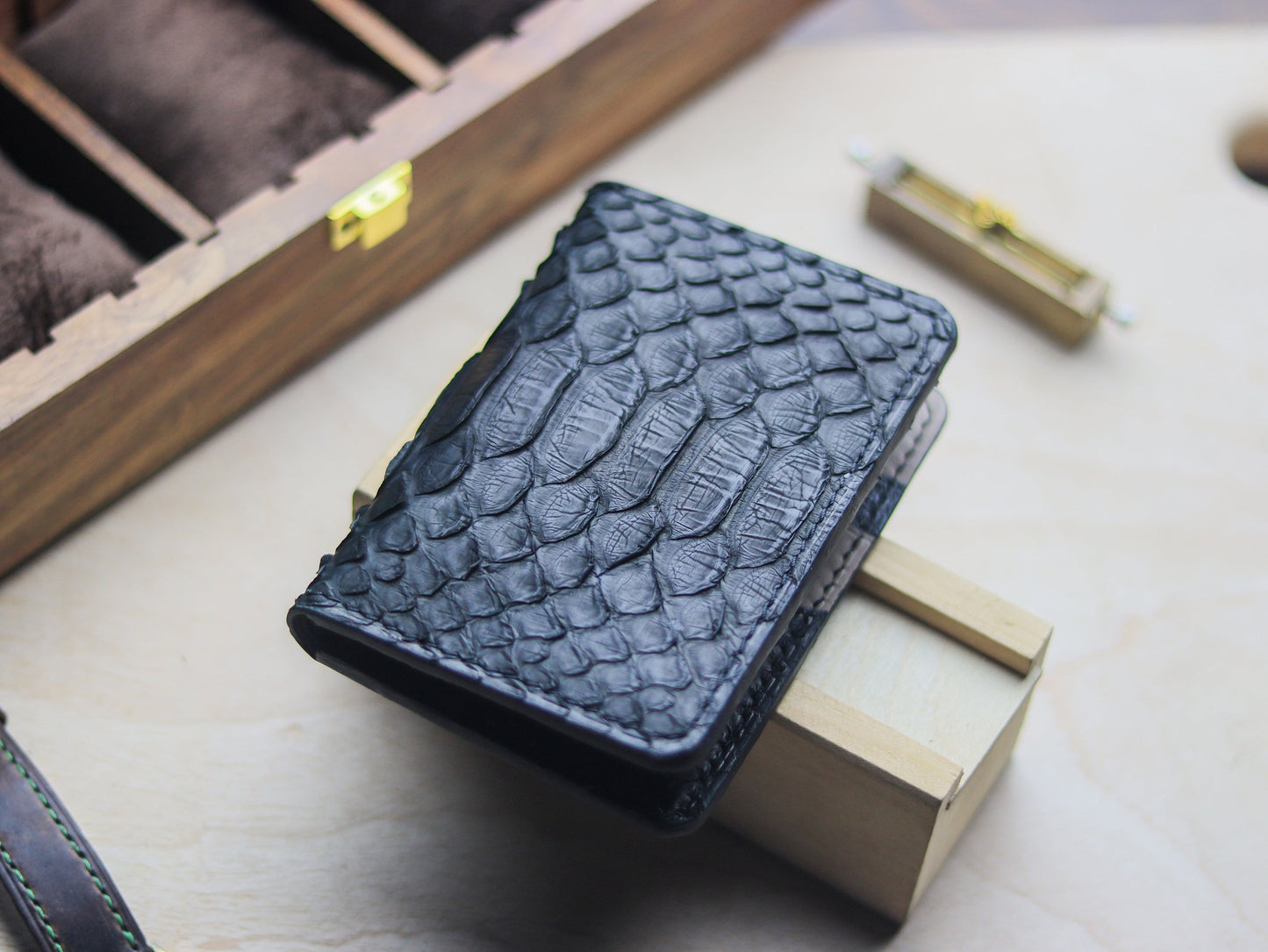 BRIXTON - RAVEN BLACK PYTHON SKIN