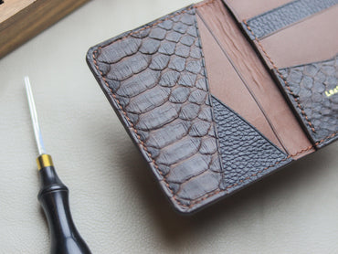 BRIXTON - HICKORY BROWN PYTHON SKIN