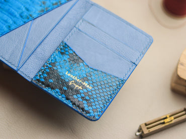 BRIXTON - CERULEAN BLUE PYTHON SKIN