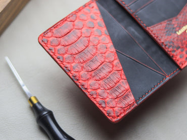 BRIXTON - VENETIAN RED PYTHON SKIN