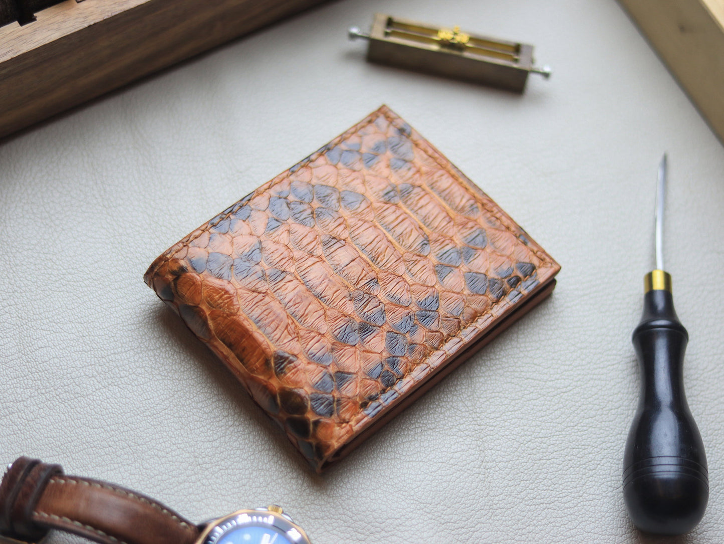 LARSON - COPPER BROWN PYTHON SKIN