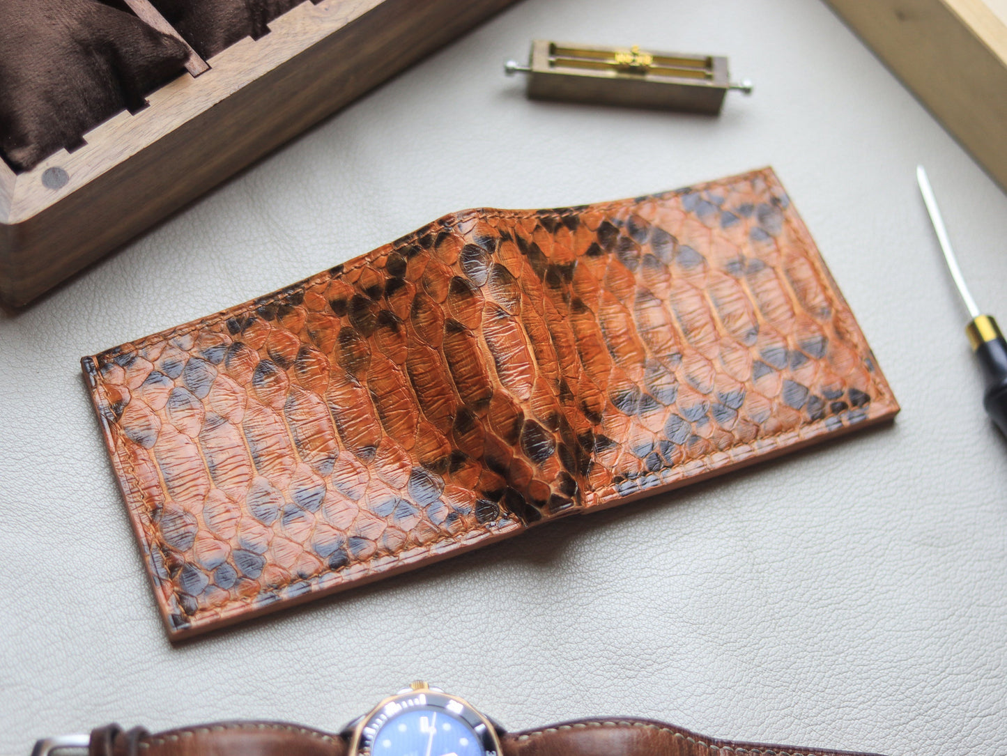 LARSON - COPPER BROWN PYTHON SKIN