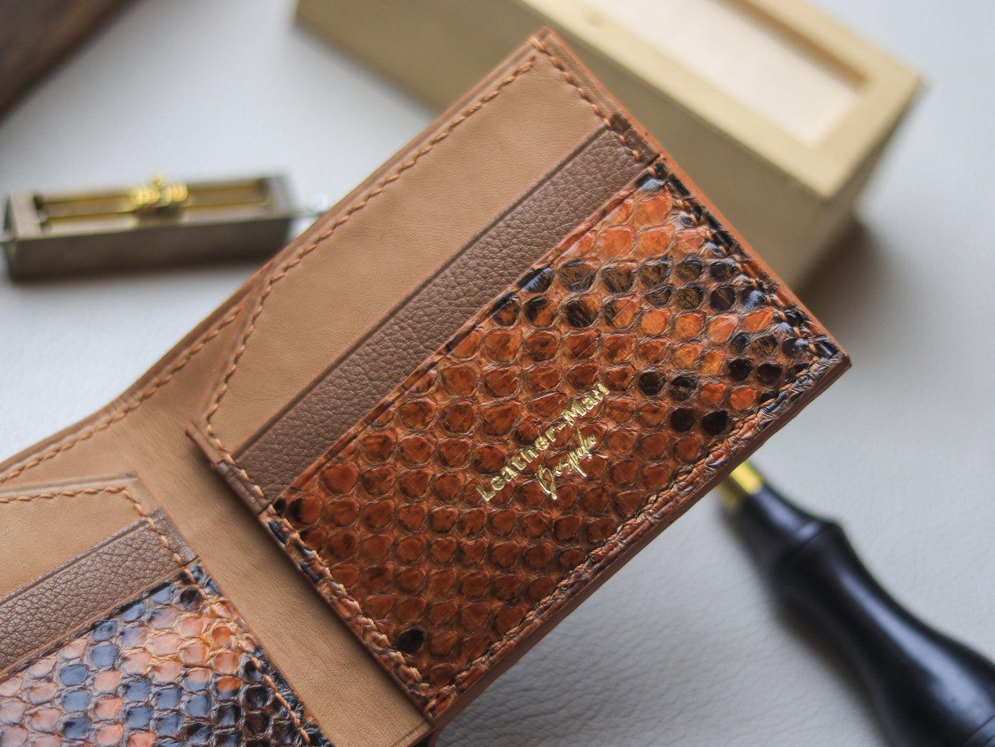 LARSON - COPPER BROWN PYTHON SKIN