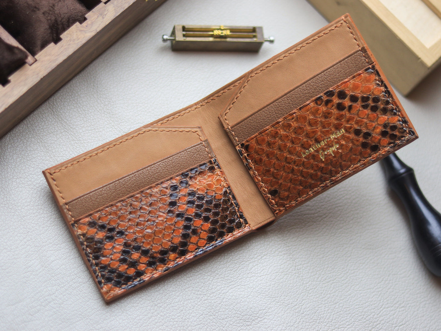 LARSON - COPPER BROWN PYTHON SKIN