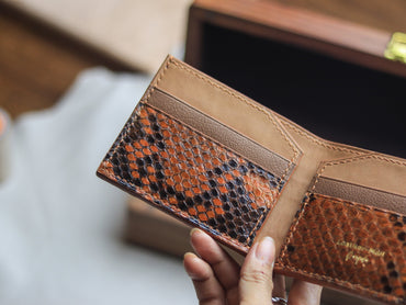 LARSON -  COPPER BROWN PYTHON SKIN