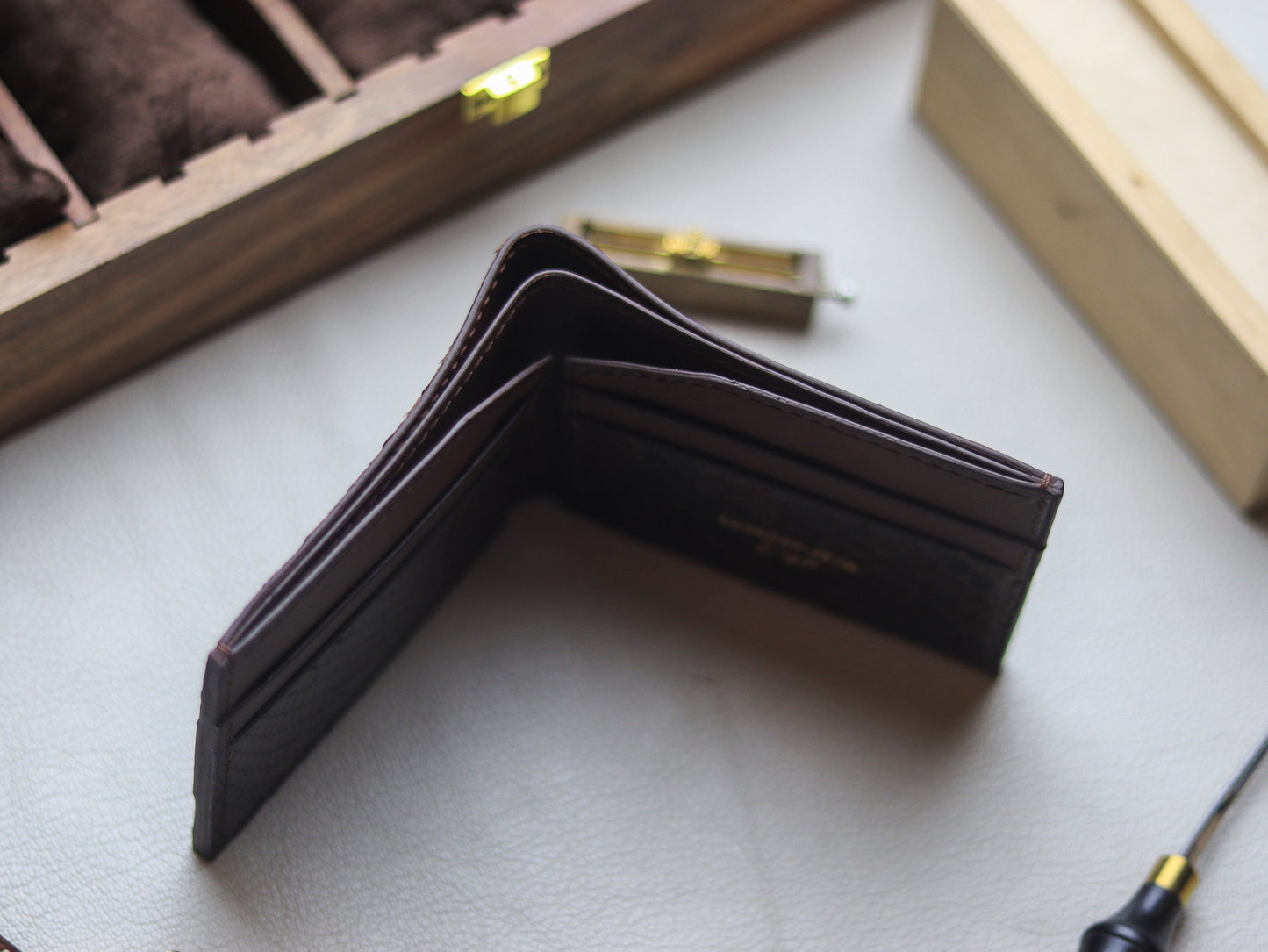 LARSON - PECAN BROWN PYTHON SKIN