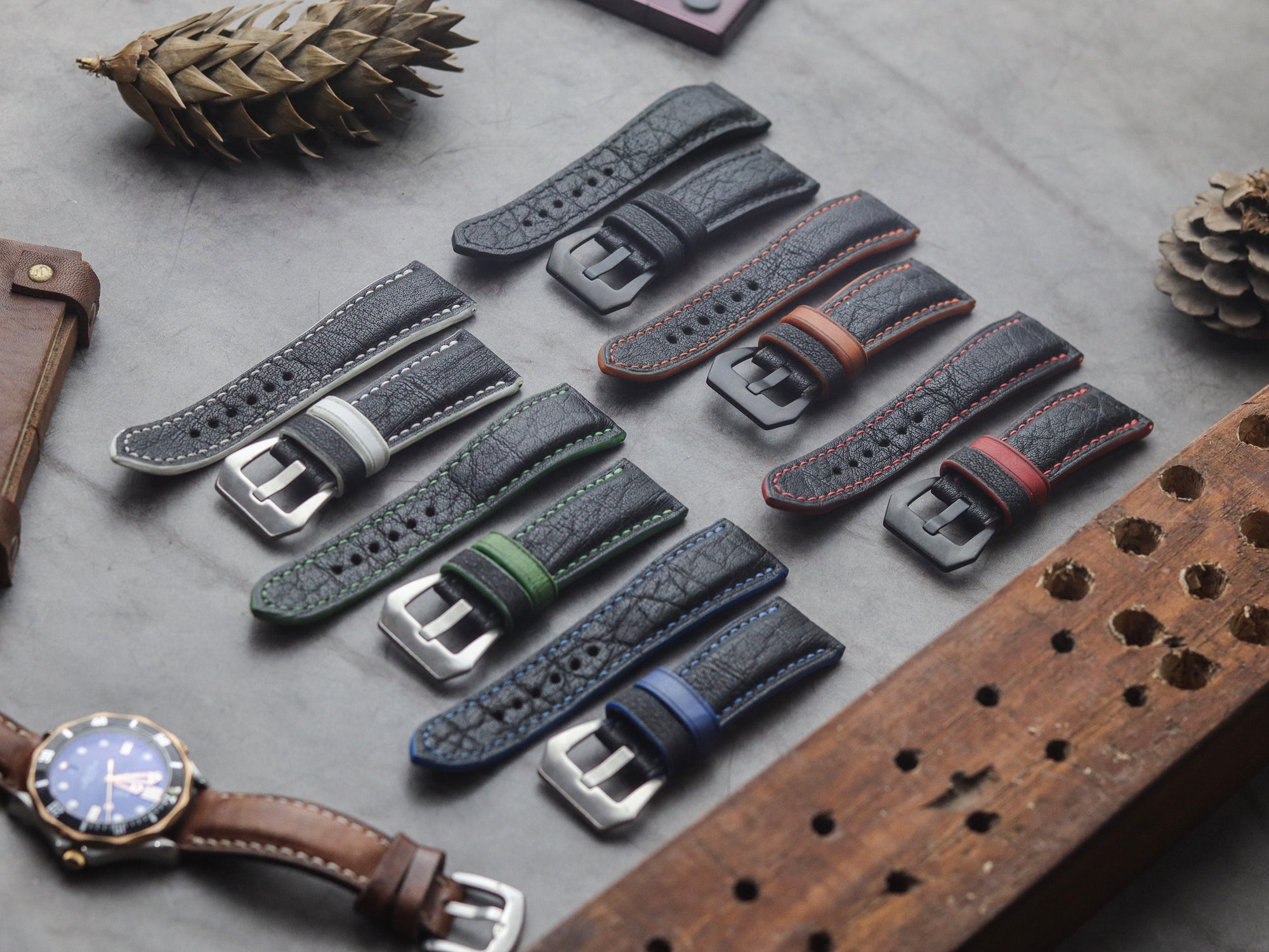 COW/CALF SKIN STRAPS (PADDED)