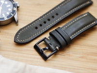 UNIFORM GREEN CALF LEATHER WATCH STRAPS - PADDED