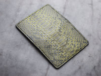 \ARTEMUS - BIFOLD WALLET JUNIPER GREEN PYTHON SKIN