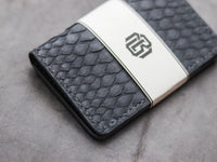 ARTEMUS - BIFOLD WALLET SLATE GRAY PYTHON SKIN