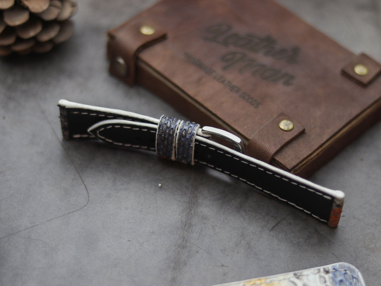 PYTHON SKIN WATCH STRAPS - RAINBOW