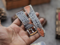 PYTHON SKIN WATCH STRAPS - RAINBOW