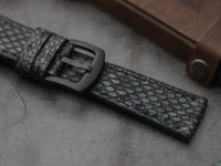 PYTHON SKIN WATCH STRAPS - IRIDIUM GRAY