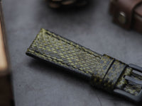 PYTHON SKIN WATCH STRAPS - JUNIPER GREEN
