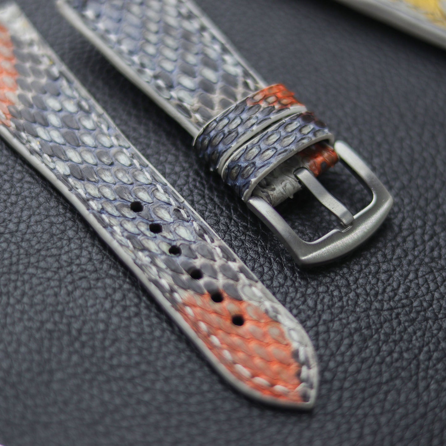 PYTHON SKIN WATCH STRAPS - RAINBOW