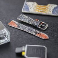 PYTHON SKIN WATCH STRAPS - RAINBOW