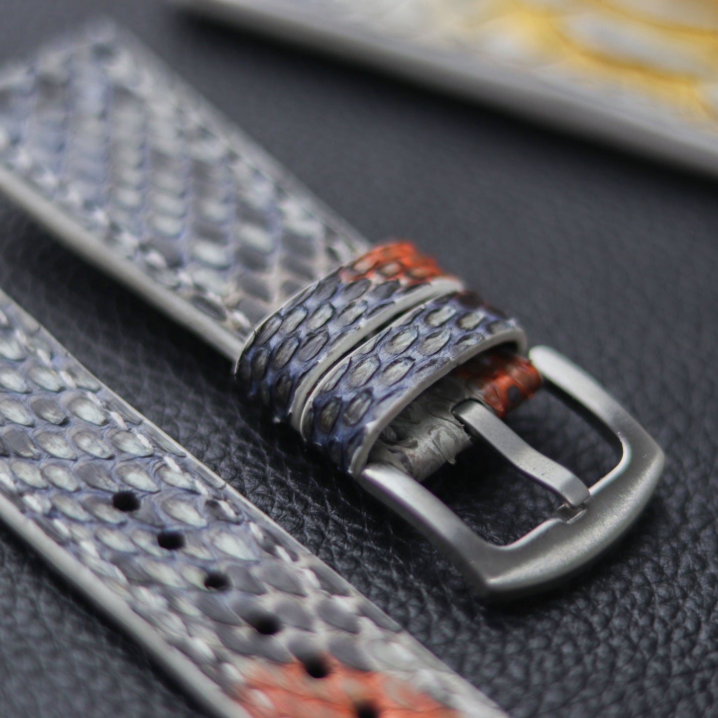PYTHON SKIN WATCH STRAPS - RAINBOW