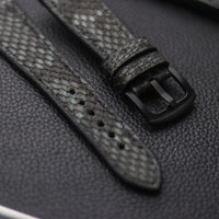 PYTHON SKIN WATCH STRAPS - IRIDIUM GRAY