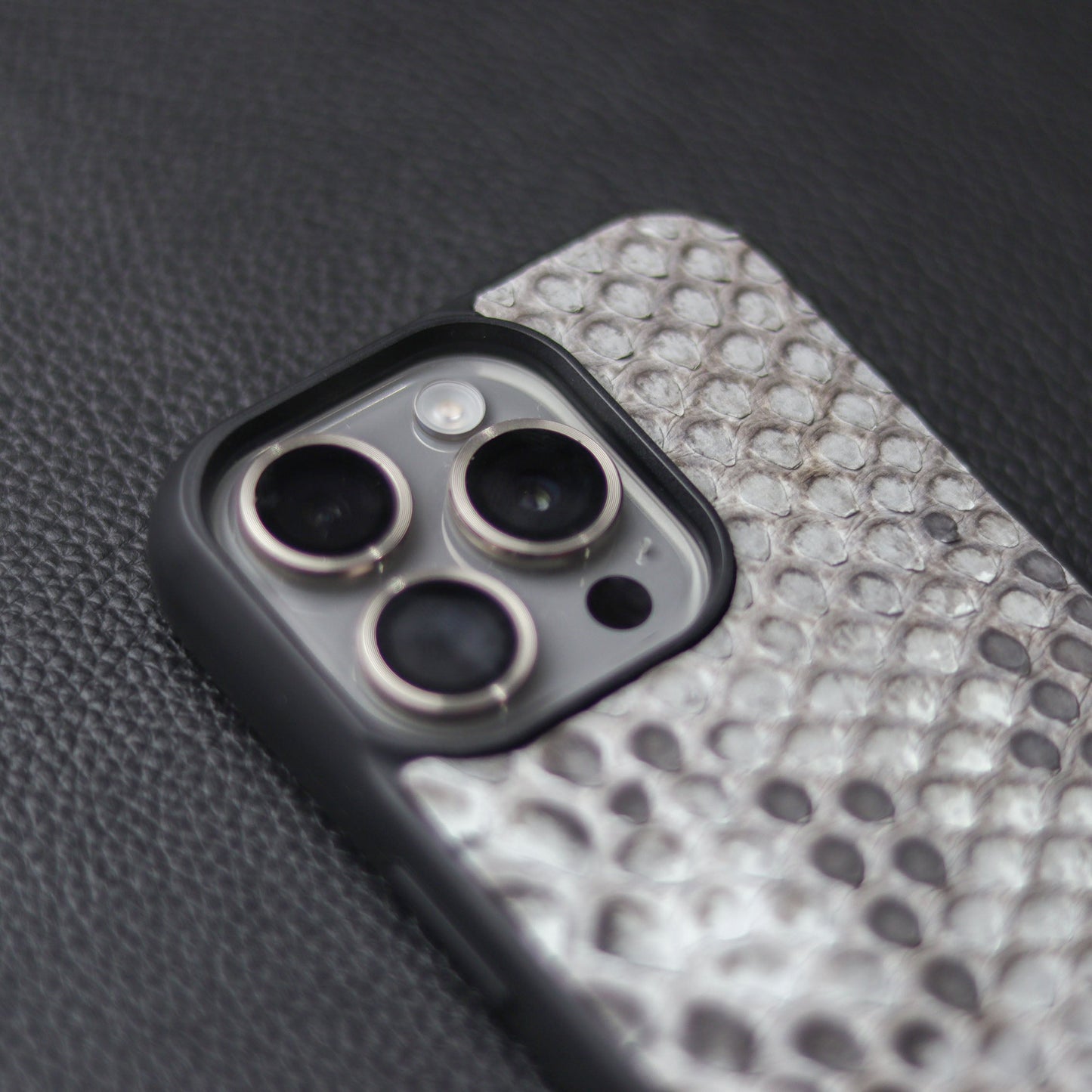 NATURAL PYTHON SKIN PHONE CASE