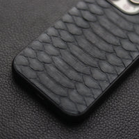 SLATE GRAY PYTHON SKIN PHONE CASE (CENTER SCALES)