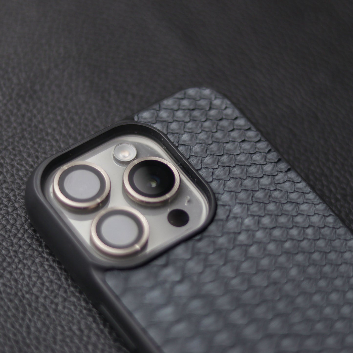 SLATE GRAY PYTHON SKIN PHONE CASE
