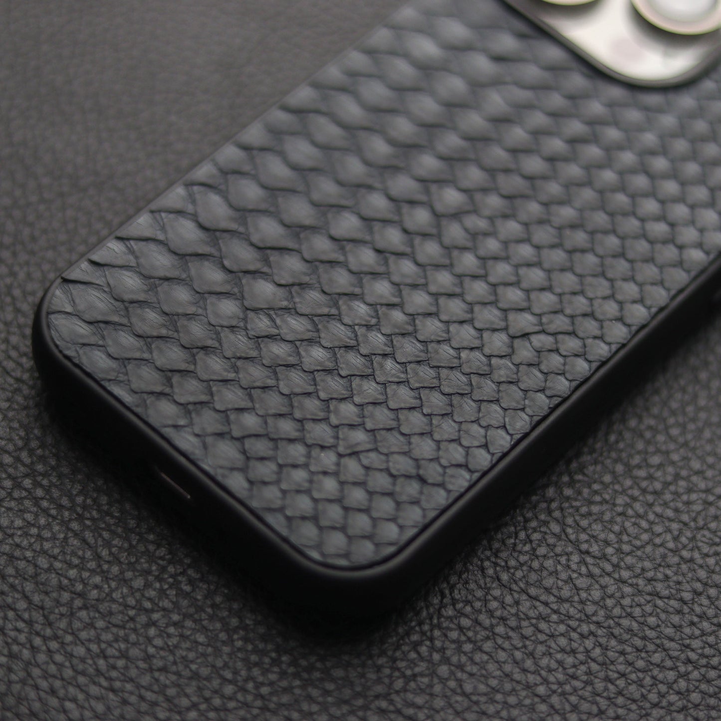 SLATE GRAY PYTHON SKIN PHONE CASE