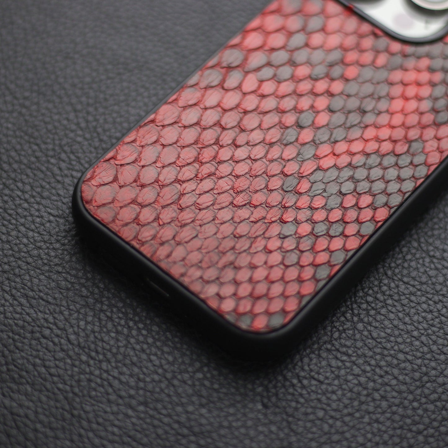 VENETIAN RED PYTHON SKIN PHONE CASE