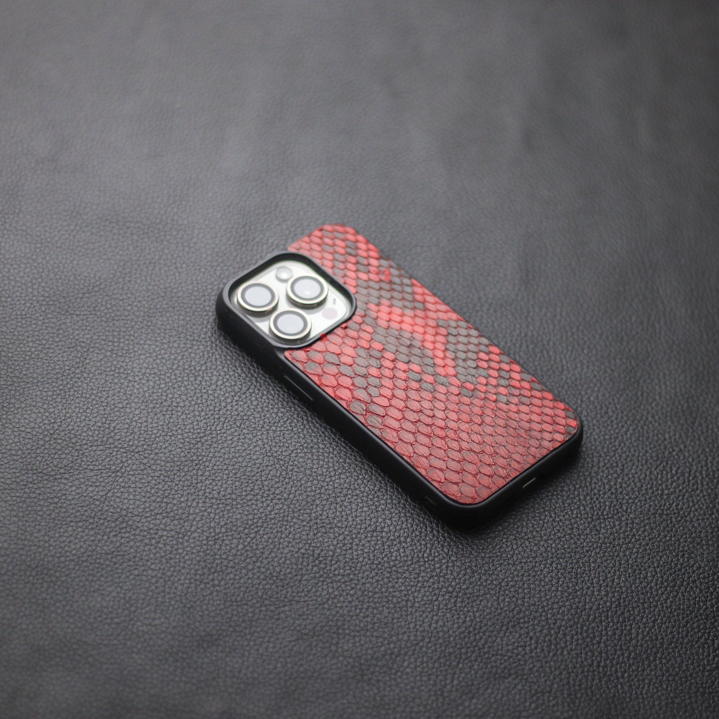 VENETIAN RED PYTHON SKIN PHONE CASE
