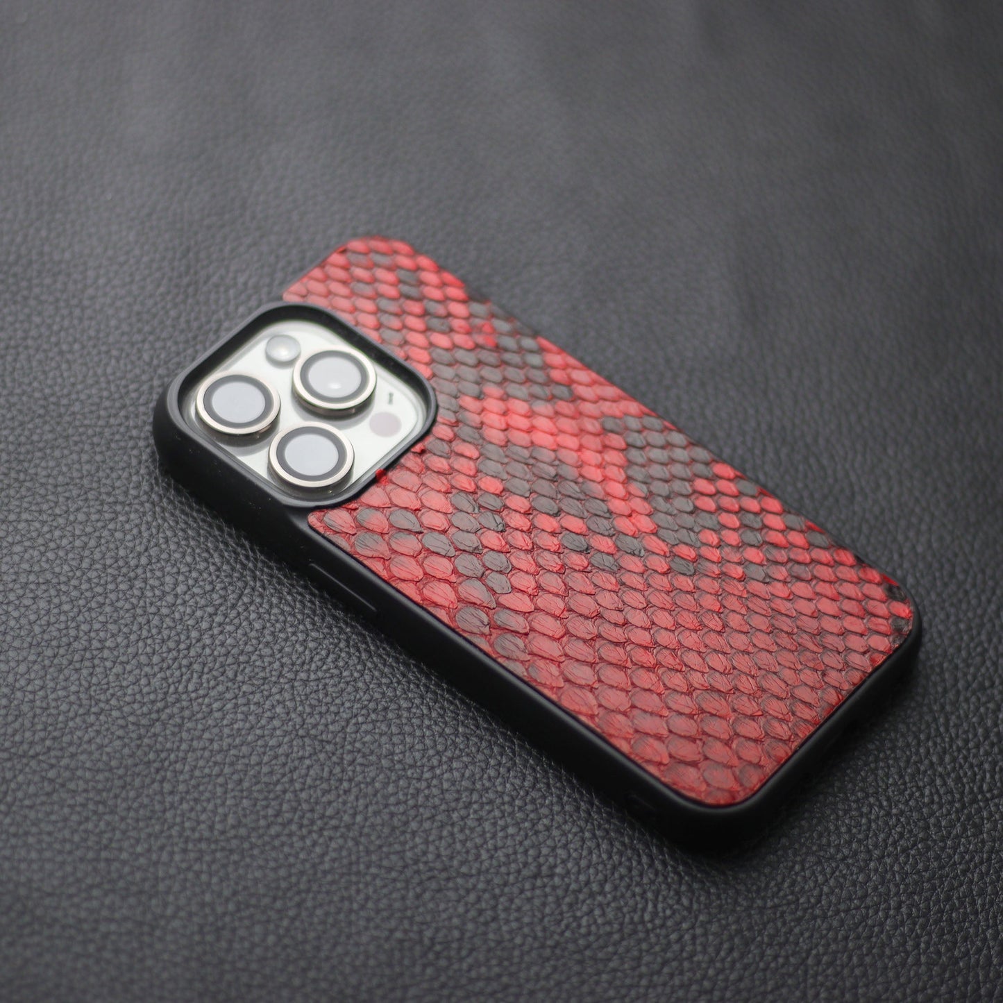 VENETIAN RED PYTHON SKIN PHONE CASE