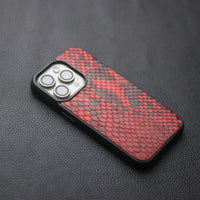 VENETIAN RED PYTHON SKIN PHONE CASE
