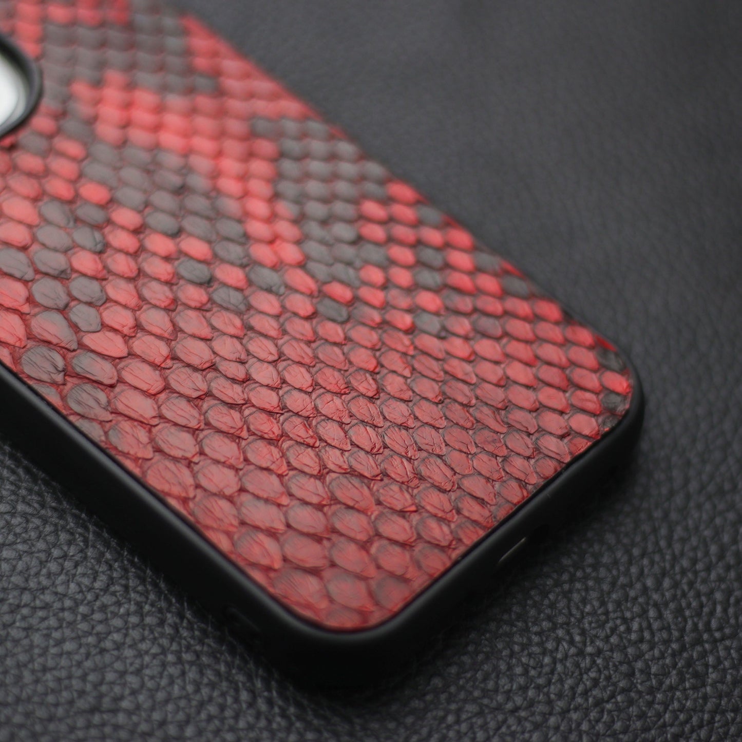 VENETIAN RED PYTHON SKIN PHONE CASE