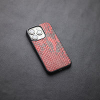 VENETIAN RED PYTHON SKIN PHONE CASE
