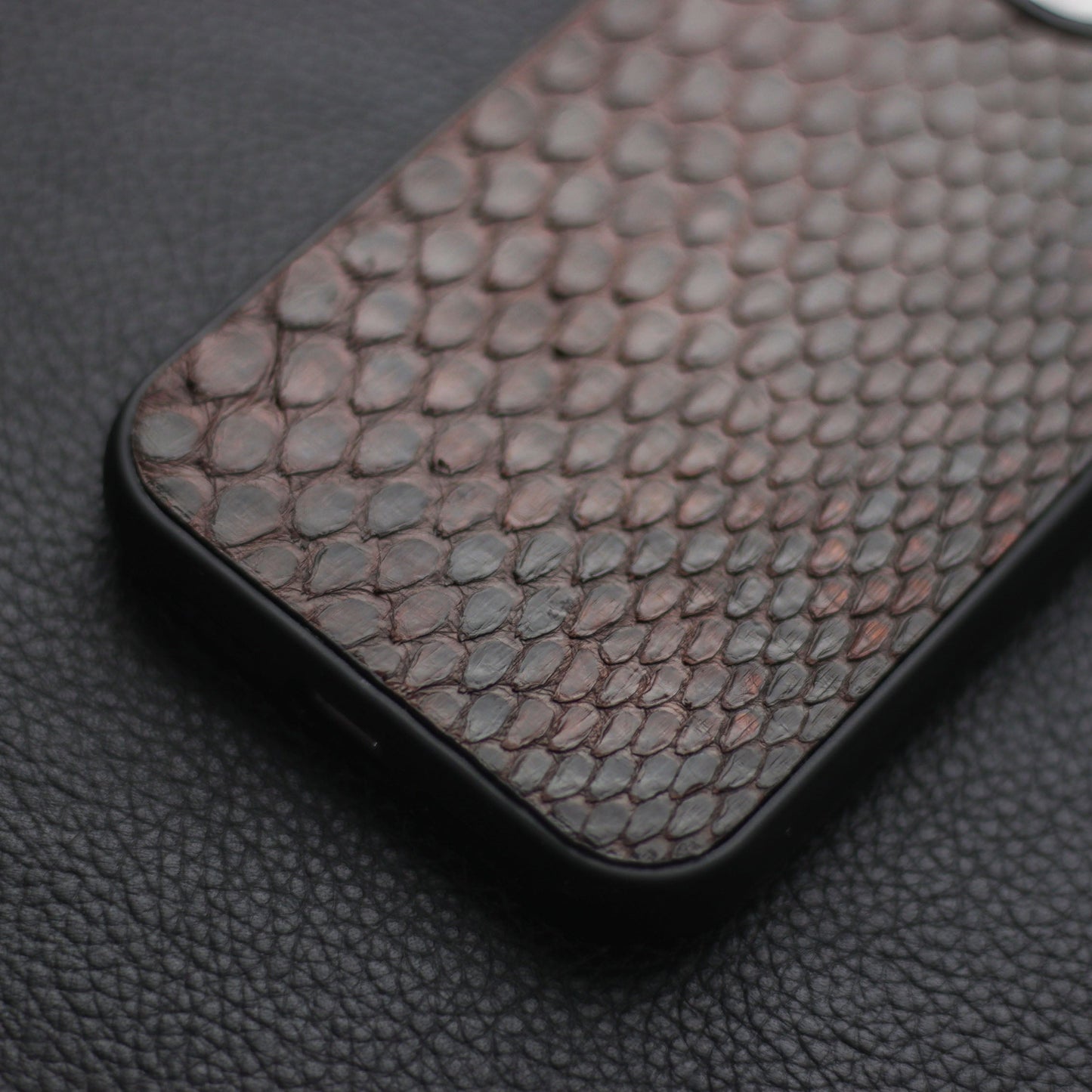 PECAN BROWN PYTHON SKIN PHONE CASE