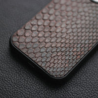 PECAN BROWN PYTHON SKIN PHONE CASE