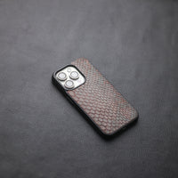 PECAN BROWN PYTHON SKIN PHONE CASE