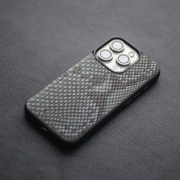 IRIDIUM GRAY PYTHON SKIN PHONE CASE