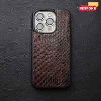 PECAN BROWN PYTHON SKIN PHONE CASE