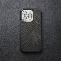 BLACK PYTHON SKIN PHONE CASE
