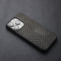 BLACK PYTHON SKIN PHONE CASE