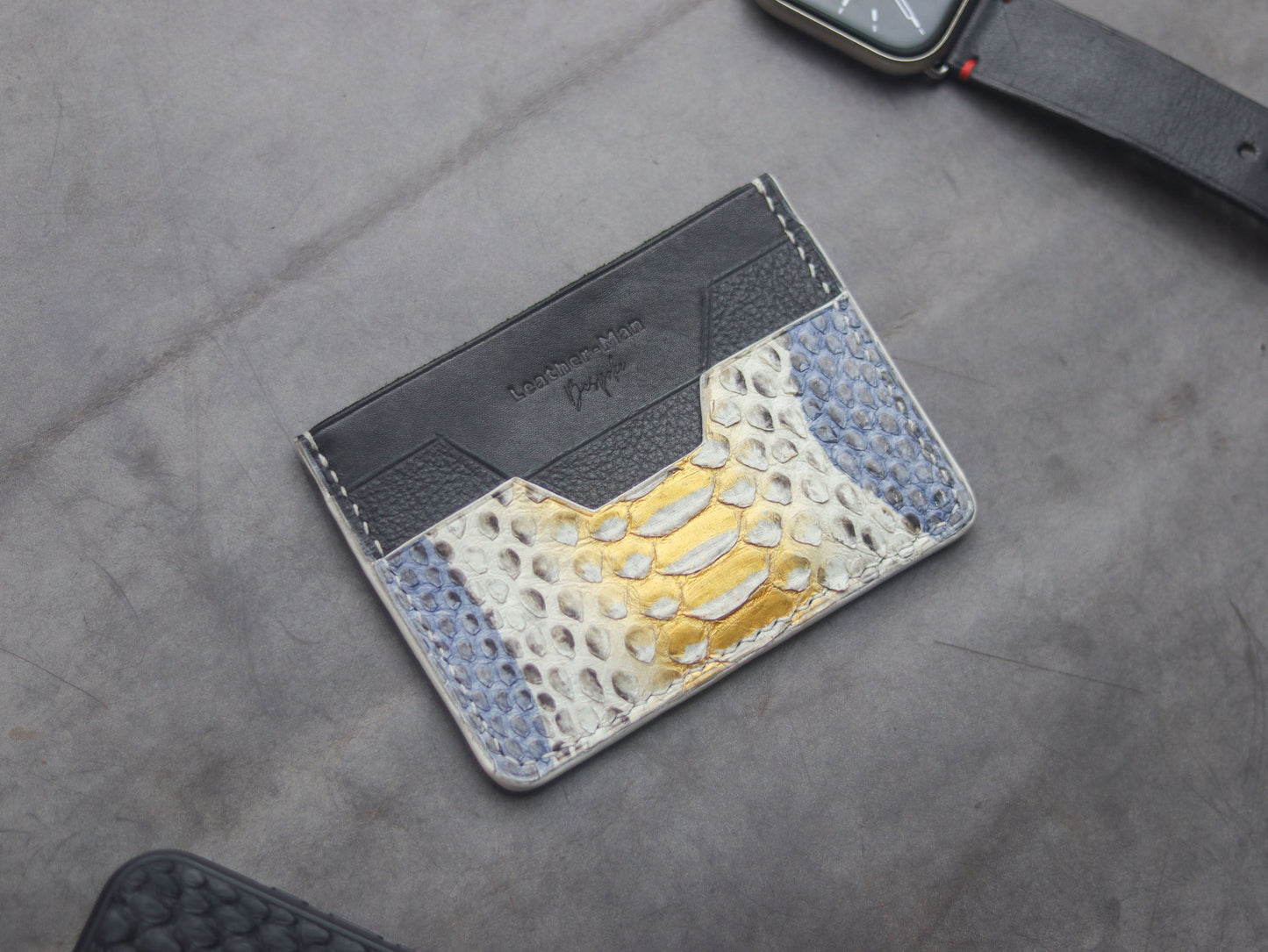 AUGUSTUS - MINIMAL WALLET RAINBOW PYTHON SKIN