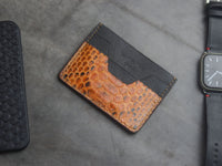 AUGUSTUS - MINIMAL WALLET COPPER BROWN PYTHON SKIN