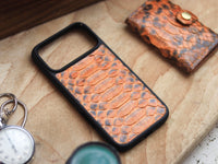 COPPER BROWN PYTHON SKIN MAGSAFE CASE