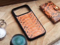 COPPER BROWN PYTHON SKIN MAGSAFE CASE